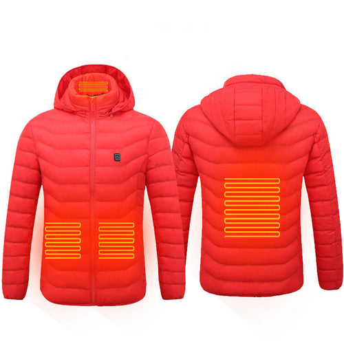 New Heated Jacket Coat USB Electric Jacket Cotton Coat Heater Thermal