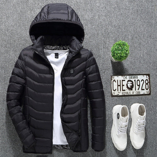 New Heated Jacket Coat USB Electric Jacket Cotton Coat Heater Thermal