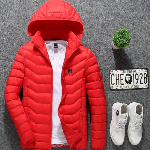 New Heated Jacket Coat USB Electric Jacket Cotton Coat Heater Thermal